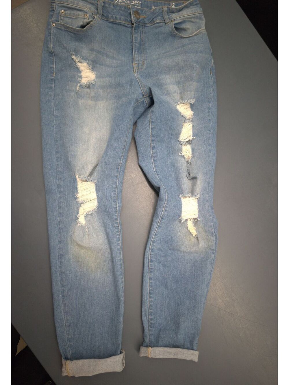 Resfeber Skinny Joy Light Blue Distressed Jeans Size 12